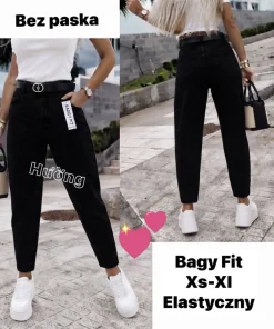 Jeansy Damskie,size xs-xl,Paczka 12szt ,1kolor