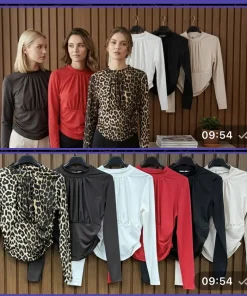 Bluzki Swetry Damskie WŁOSKA,Size uni,paczka 6szt, mix kolor