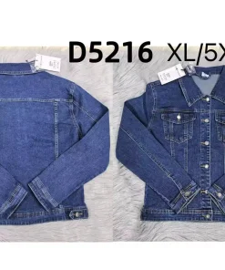 Kurtki Jeansowe Damskie,size xl-5xl,paczka 10szt ,1kolor