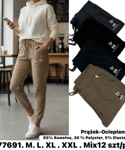 Spodnie Damskie, size m-2xl,Paczka 12szt, mix kolor
