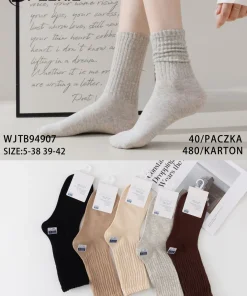 Skarpety Damskie,Size 35-42,paczka 40szt, mix kolor