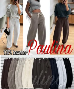 Spodnie damskie WŁOSKA,Size uni ,paczka 6 szt mix kolor