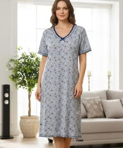 Koszule nocne damskie,size l-4xl, Paczka 10szt ,szary kolor