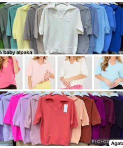 Swetry Damskie WŁOSKA,Size uni,paczka 6szt, mix kolor