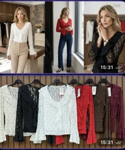 Bluzki Damskie WŁOSKA,Size uni,paczka 6szt, mix kolor