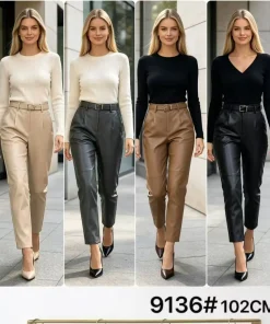 Spodnie skórzane Damskie,size s/m-l,paczka 6szt, mix kolor