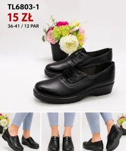 Buty Półbuty Damskie (36-41, 12par) 1 kolor