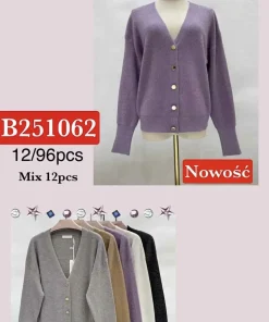Swetry damskie ,size uni, Paczka 12szt ,mix kolor