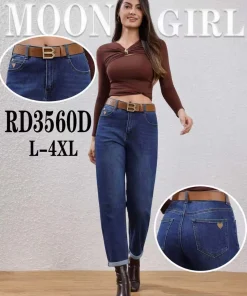 Jeansy Damskie, size l-4xl,Paczka 12szt, 1 kolor