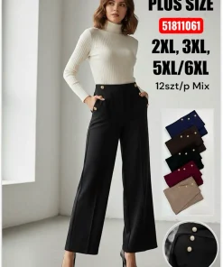 Spodnie Damskie,Size 2xl/3xl-5xl/6xl,paczka 12szt, mix kolor