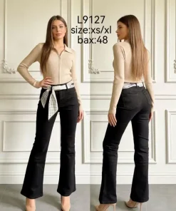 Jeansy Damskie, size xs-xl,Paczka 12szt, 1 kolor