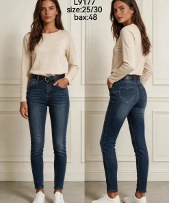 Jeansy Damskie,size 25-30,Paczka 12szt,1kolor