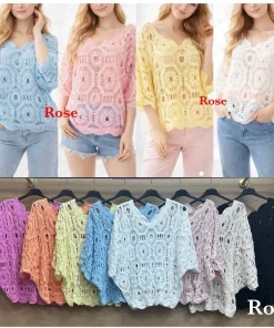 Bluzki damskie, size uni,paczka 6szt,mix kolor