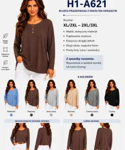 Bluzy Damskie,Size xl/2xl-2xl/3xl,paczka 12szt, mix kolor