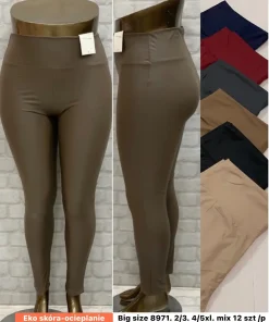 Spodnie skórzane Damskie, size 2xl/3xl-4xl/5xl,Paczka 12szt ,mix kolor