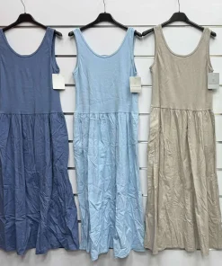 Sukienki damskie WŁOSKA,Size uni ,paczka 6 szt mix kolor
