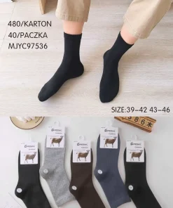 Skarpety MĘSKIE,Size 39-46,paczka 40szt, mix kolor