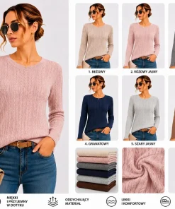 Swetry Damskie,Size l/xl-2xl/3xl,paczka 12szt, mix kolor