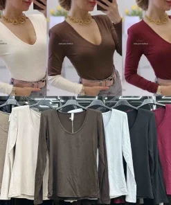 Bluzki Damskie WŁOSKA,Size uni,paczka 6szt, mix kolor