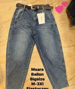 Jeansy Damskie, size m-3xl,Paczka 10szt, 1 kolor