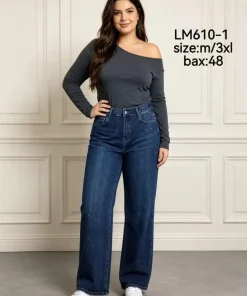 Jeansy Damskie, size m-3xl,Paczka 12szt, 1 kolor