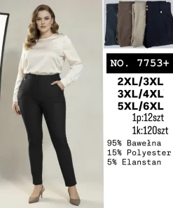 Spodnie damskie ,size 2/3xl-5/6xl ,Paczka 12szt,mix kolor