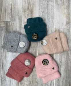 Komplety czapka damskie,Paczka 12szt ,mix kolor