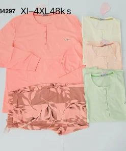 Piżamy Damskie,Size xl-4xl,paczka 12szt, mix kolor