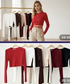 Bluzki Damskie WŁOSKA,Size uni,paczka 6szt, mix kolo