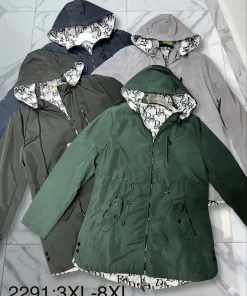 Kurtki damskie ,size 3-8xl,Paczka 6szt, 1kolor