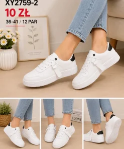 Buty Sportowe Damskie (36-41, 12par) 1 kolor