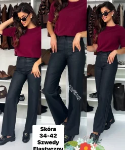 Spodnie skórzane damskie,size 34-42,paczka 10szt ,1kolor