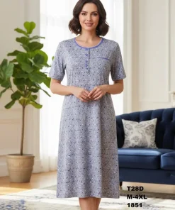 Koszule nocne damskie,size m-3xl, Paczka 10szt ,szarykolor