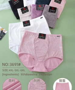 Majtki Damskie,size 4xl-6xl,paczka 24szt, mix kolor