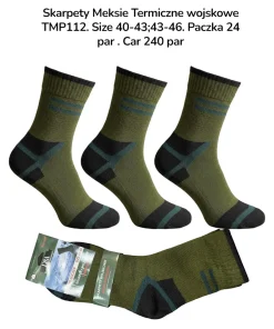 Skarpety MĘSKIE,Size 40-46,paczka 24szt, 1 kolor