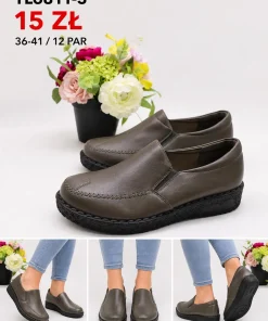 Buty Półbuty Damskie (36-41, 12par) 1 kolor