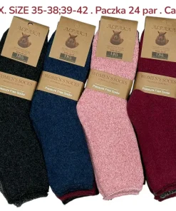 Skarpety Damskie,size 35-42,Paczka 24szt ,mix kolor