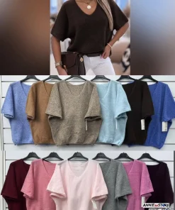 Swetry Damskie WŁOSKA,Size uni,paczka 6szt, mix kolor