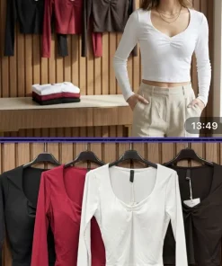 Bluzki Damskie WŁOSKA,Size uni,paczka 6szt, mix kolo