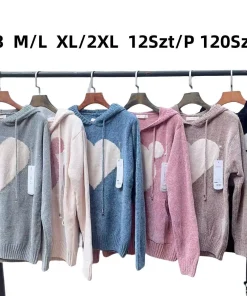 Swetry Damskie,size m/l-xl/2xl,Paczka 12szt, mix kolor