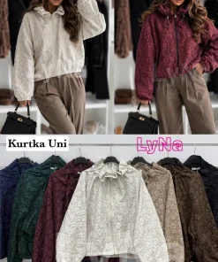 Kurtki Damskie WŁOSKA,Size uni,paczka 6szt, mix kolor