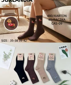 Skarpety Damskie,Size 35-42,paczka 40szt, mix kolor
