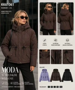 Kurtki damskie ,size s-2xl,Paczka 5szt,1kolor