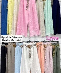 Spodnie Damskie WŁOSKA,Size uni,paczka 6szt, mix kolor