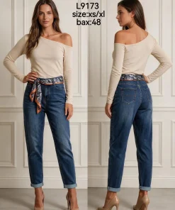 Jeansy Damskie,size xs-xl,Paczka 12szt,1kolor