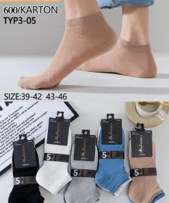 Stopki MĘSKIE,Size 39-46,paczka 40szt, mix kolor