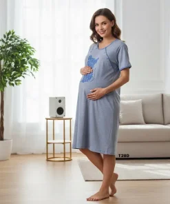 Koszule nocne damskie,size s-2xl, Paczka 10szt ,szary kolor