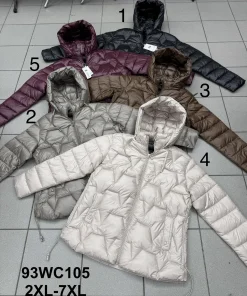 Kurtki damskie,size 2-7xl,paczka 6szt ,1kolor