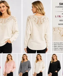 Swetry Damskie,Size l/xl-2xl/3xl,paczka 12szt, mix kolor