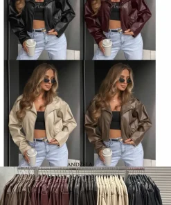 Kurtki skórzane Damskie,size uni,paczka 6szt ,mix kolor